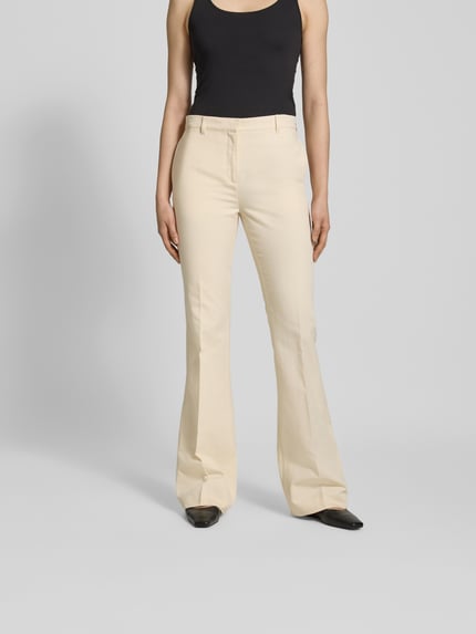 Kenzo Flared stoffen broek met achterzak Ecru - 4