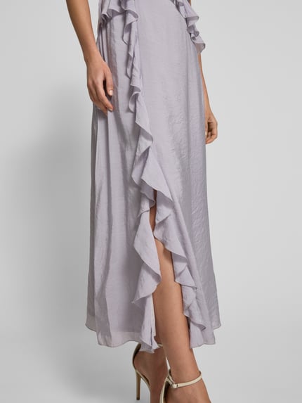 Jake*s Collection Maxikleid mit Volants Lavender 3