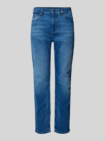 BOSS Jeansy o kroju slim fit z 5 kieszeniami model ‘Delaware’ Niebieski 2