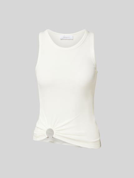 Rabanne Tanktop met plooien Wit - 2