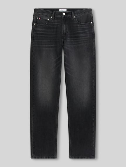 Tommy Hilfiger Straight Fit Jeans aus reiner Baumwolle Modell 'DOVER' Dunkelgrau 2