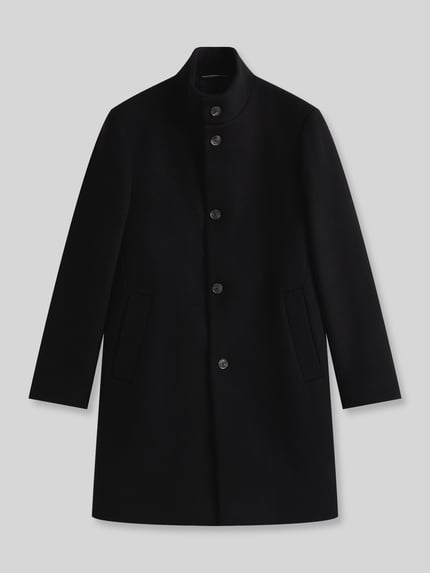 Tommy Hilfiger Regular Fit Mantel aus Woll-Mix Black 1