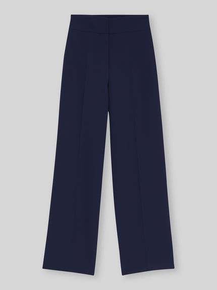 HUGO Wide Leg Hose mit hohem Bund Modell 'HIMIA1' Marine 2