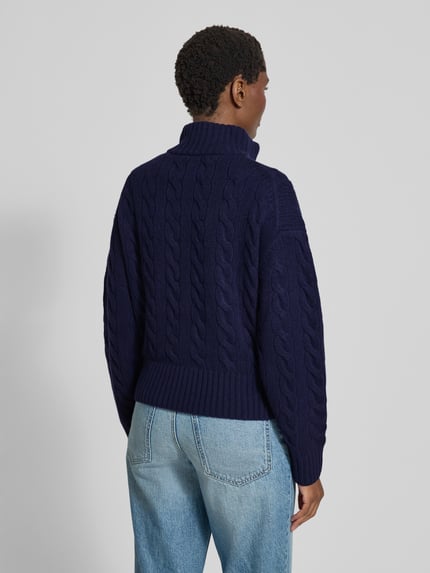 Polo Ralph Lauren Troyer z mieszanki wełny i kaszmiru Granatowy 5
