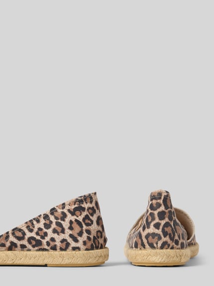Verbenas Espadrilles im Animal-Look Modell 'CARMEN LEOPARDO' Camel 2