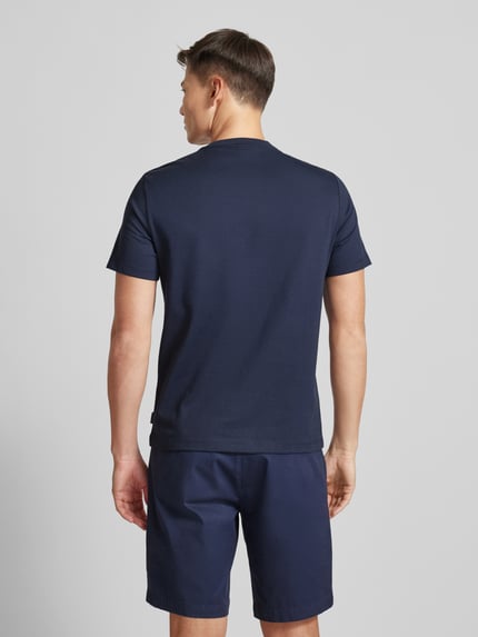Michael Kors T-Shirt mit Label-Print Modell 'EMPIRE STRIPE' Marine 5