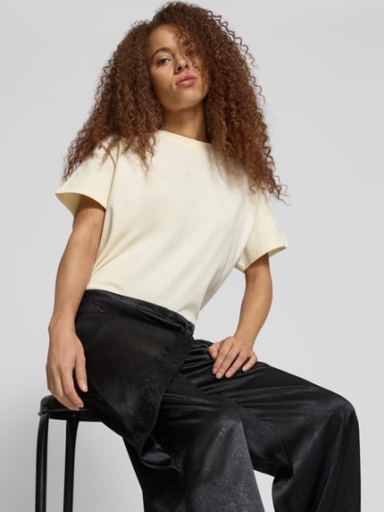 Topshop regular fit broek in wikkel-look model 'ELIN' Zwart - 3