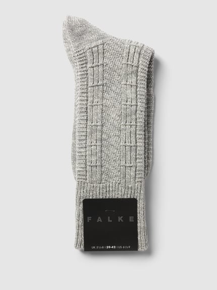 FALKE Socken in melierter Optik Modell 'Pile' Silber Melange 3