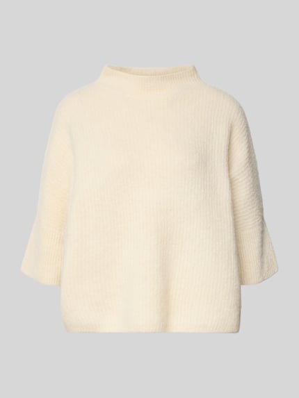 someday. Gebreide pullover van alpacamix met opstaande kraag, model 'Talene' Offwhite - 2