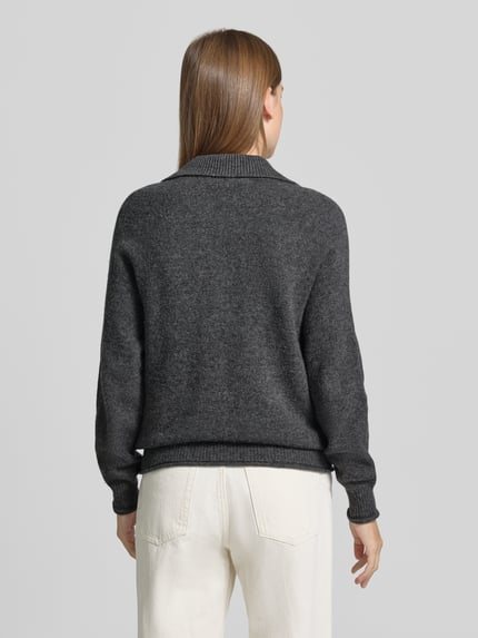 Lacoste Regular Fit Pullover aus reiner Wolle  Anthrazit 5