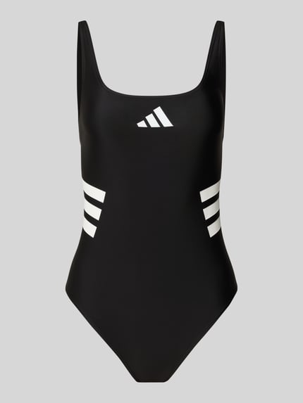 adidas Sportswear Kostium kąpielowy z nadrukami z logo Czarny 1