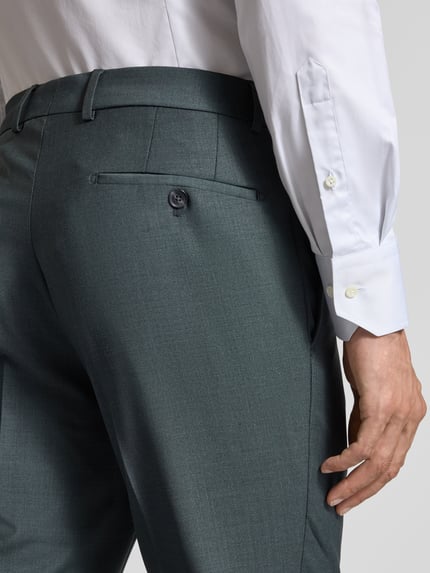 HECHTER PARIS Pantalon met vouw en steekzakken Groen - 3