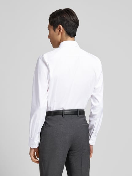 OLYMP No. Six Super Slim Fit Businesshemd mit Kentkragen Weiss 5