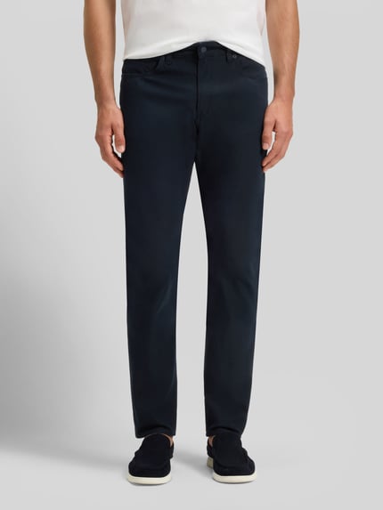 BOSS Slim Fit Hose aus Baumwoll-Mix Modell 'DELAWARE5' Marine 4