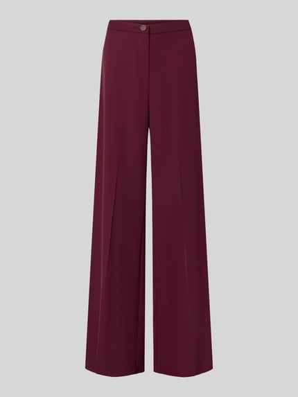 wide leg stoffen broek met knoopsluiting Shop The Look MANNEQUINE