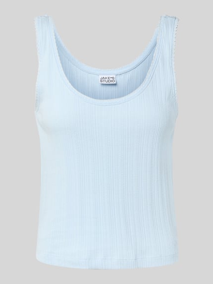 Jake*s Studio Woman Tanktop met diepe ronde hals Hemelsblauw - 2