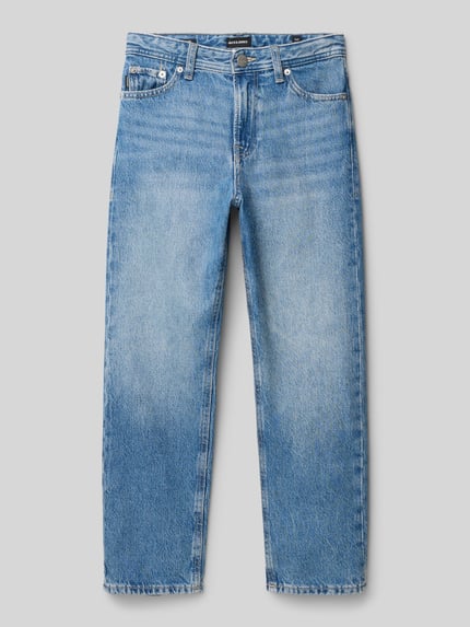 JACK & JONES Relaxed fit jeans in used-look, model 'CHRIS' Blauw - 1