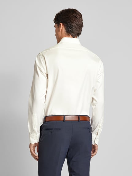 BOSS Regular Fit Businesshemd aus Feintwill Ecru 5