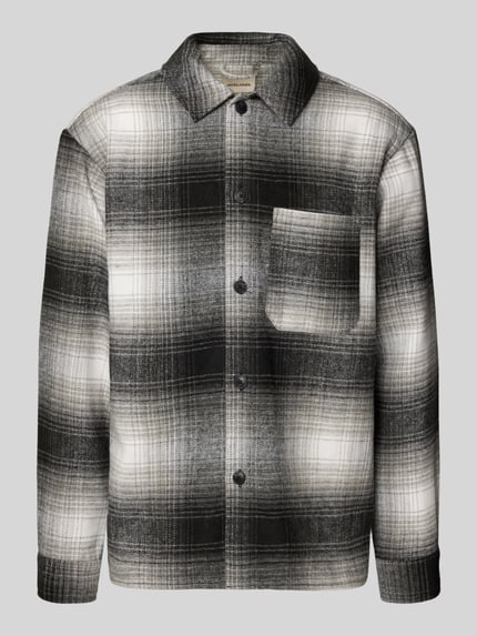 JACK & JONES Regular fit overhemdjack met borstzak, model 'ZAC' Zwart - 2