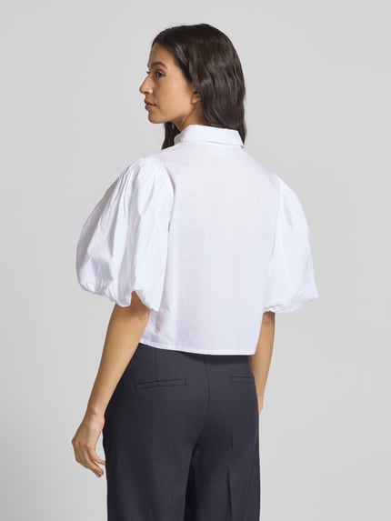 GUIDO MARIA KRETSCHMER WOMAN Regular fit blouse met pofmouwen, model 'CLAIRE' Wit - 5
