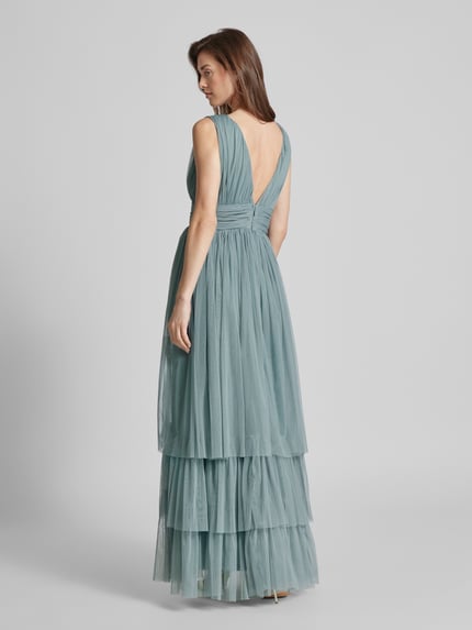 Lace & Beads Avondjurk in laagjeslook Groen - 5