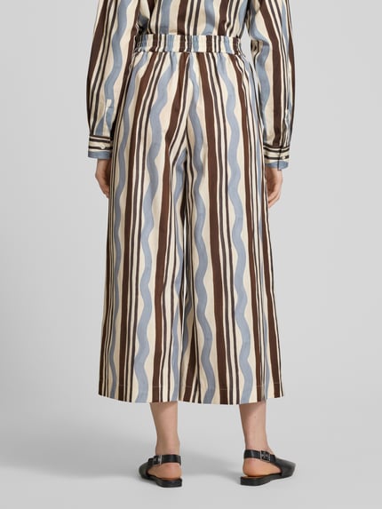 Weekend Max Mara Wide Leg Stoffhose mit gelegten Falten Modell 'VIRGIN' Hellblau 5