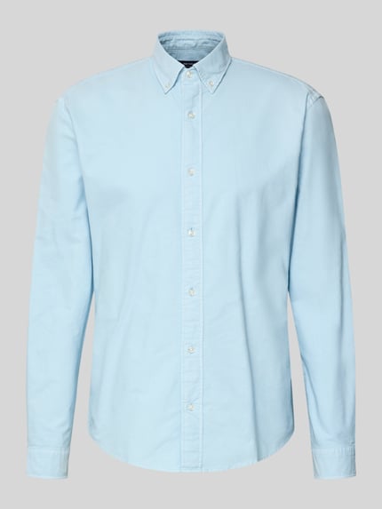 Produktfoto, Freizeithemd mit Knopfleiste von MCNEAL in Hellblau, reine Baumwolle, Regular-Fit, Button-Down-Kragen, glatte Textur