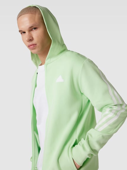 adidas Sportswear Sweatjack met capuchon Lichtgroen - 3