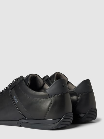BOSS sneakers van Leer Model 'SATURN_LOWP_LUX4 A' Zwart - 2