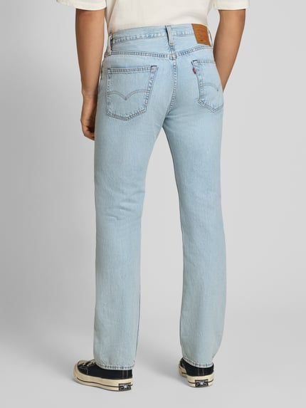 Levi's® Wide Leg Fit Jeans Modell '501®' Hellblau 5