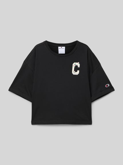 Champion T-Shirt mit Logo-Print Black 1