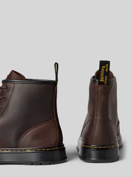 Dr. Martens Schnürstiefel aus echtem Leder Modell 'Brookline' Mittelbraun 2