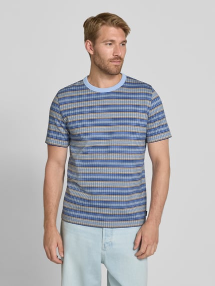 Paul Smith Regular Fit T-Shirt aus reiner Baumwolle Bleu 4