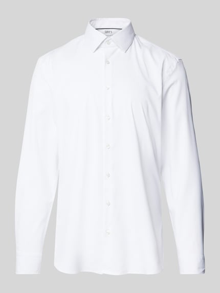Jake*s Koszula biznesowa o kroju super slim fit z kołnierzykiem typu kent Biały 2