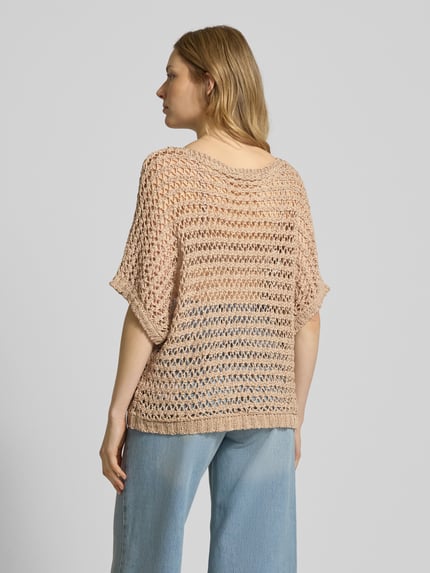 b.young Strickpullover mit Fledermausärmeln Modell 'MARAX' Sand 5