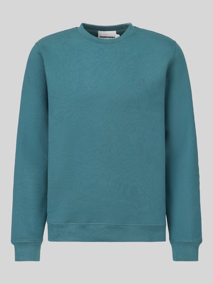 ARMEDANGELS Sweatshirt mit dezentem Logo-Detail Petrol 2