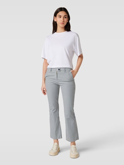 Mason's Hose mit Streifenmuster Modell 'NEW YORK' Offwhite 1