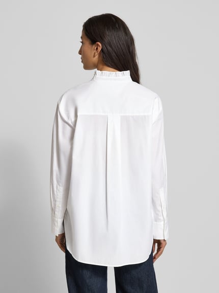 Tommy Hilfiger Relaxed Fit Hemdbluse aus reiner Baumwolle Weiss 5