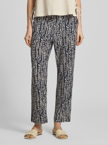 Raphaela By Brax Cropped regular fit broek model 'LIVIA' Marineblauw - 4