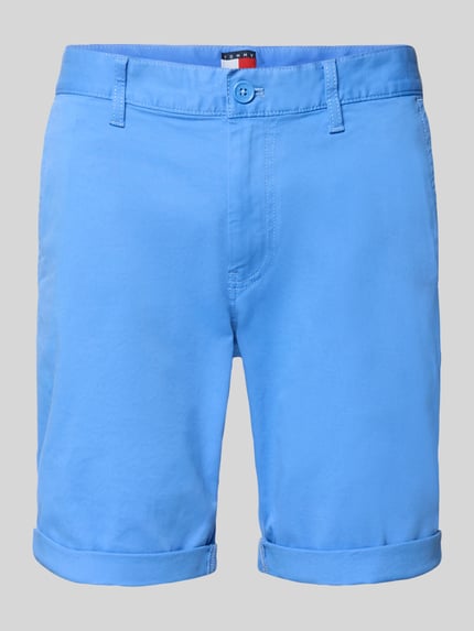 Tommy Jeans Slim Fit Chinoshorts aus Baumwoll-Mix Hellblau 2