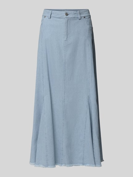 Christian Berg Woman Jeansrock im 5-Pocket-Design Blau 2