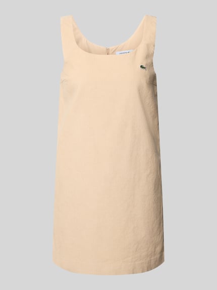 Lacoste Slim Fit Freizeitkleid aus reiner Baumwolle Beige 2
