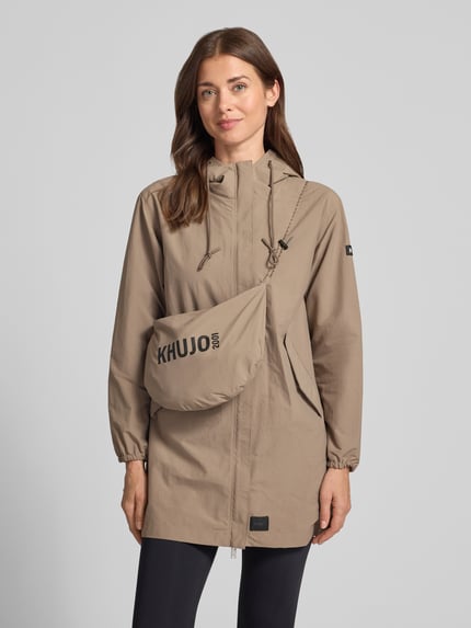 khujo parka met labelpatches model 'AMETI' Beige - 6