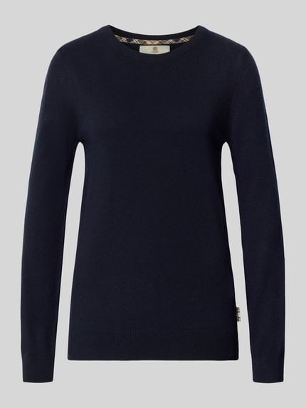 Barbour Regular Fit Pullover aus Woll-Baumwoll-Mix Marine 2