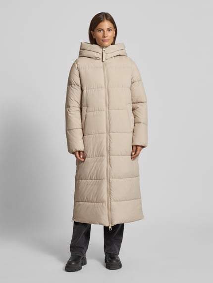 Jake*s Casual Steppmantel mit Kapuze Stein 4
