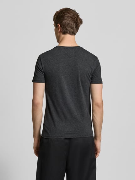 Tommy Jeans Slim fit T-shirt van katoenmix Model 'JASPE HERITAGE' Zwart - 5