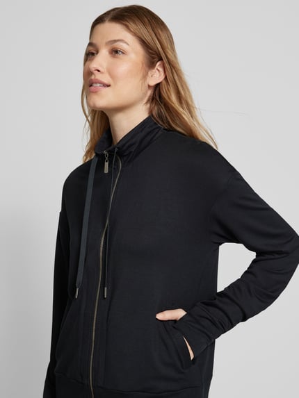 HANRO Sweatjacke mit Reißverschluss Modell 'Balance' Black 3