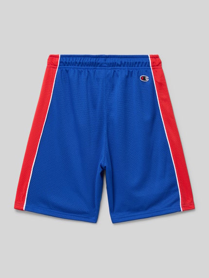 Champion Regular Fit Sweatshorts mit Label-Print Royal 3