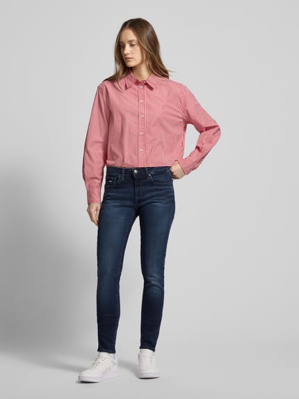 Tommy Jeans Skinny Fit Jeans aus Baumwoll-Mix Modell 'SOPHIE' Dunkelblau 1