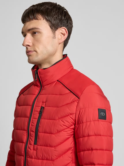 Tom Tailor Regular Fit Steppjacke mit Reißverschluss Rot 3